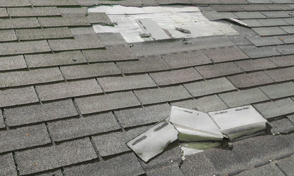 Storm damage roofing